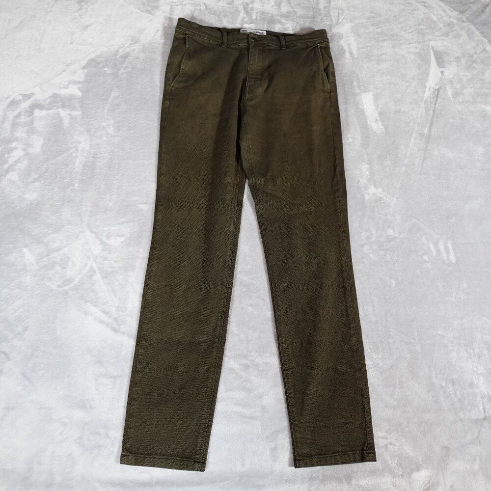 Shaping New Tomorrow Slim Fit Chino Pants Mens 32x32 (Fits 31x30) Green